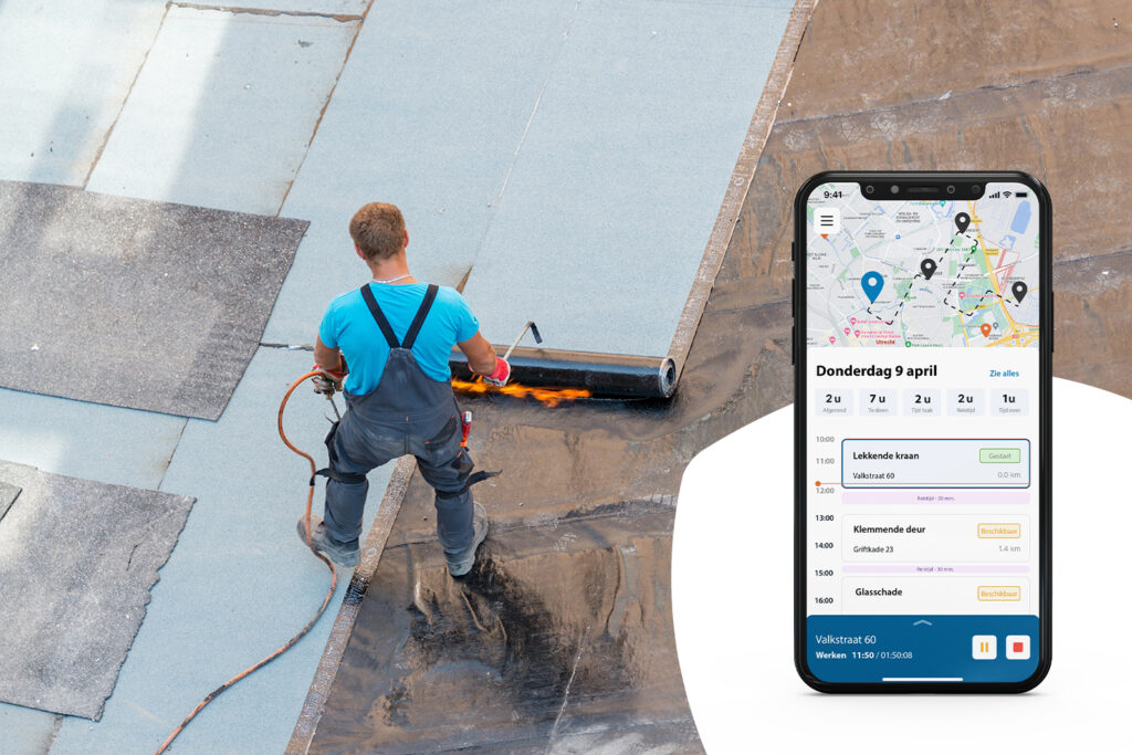 Dakdekker met PCA App